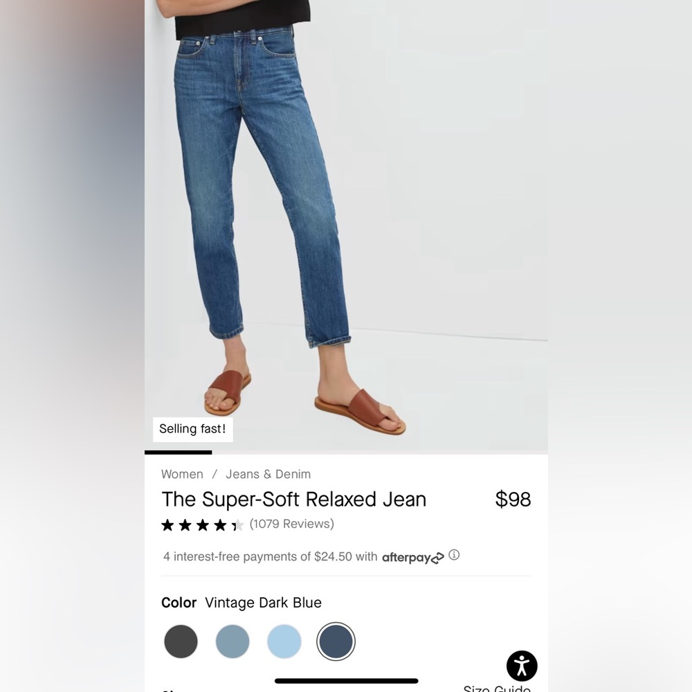 Everlane Super Soft Denim size 27